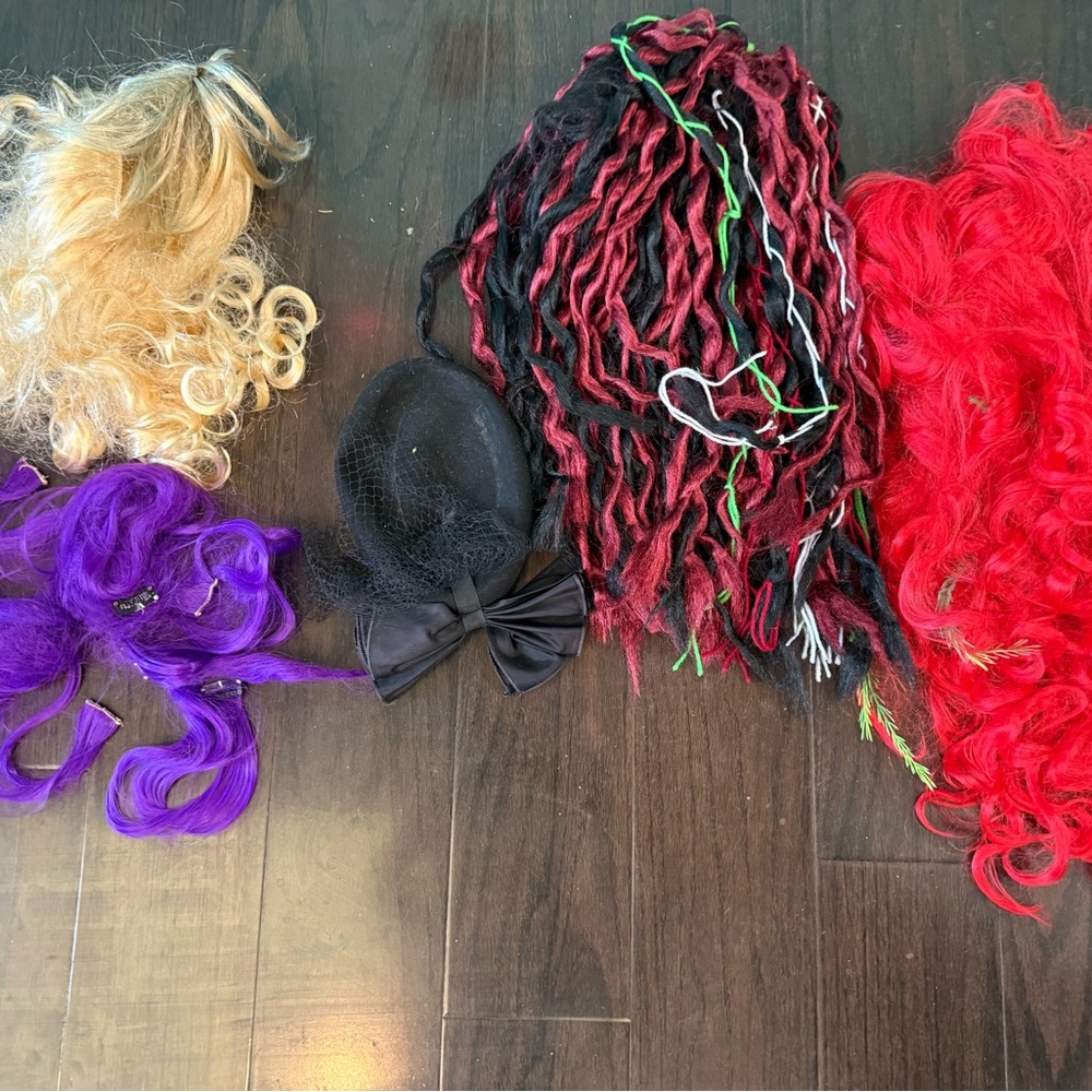 Colorful Wig Collection, red sold